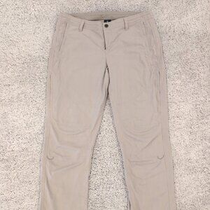 Kuhl Spire Roll Up Pants Women's 14 Tan Khaki Beige Hiking Outdoor Lightweight